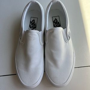 White slip on Vans size 8.5